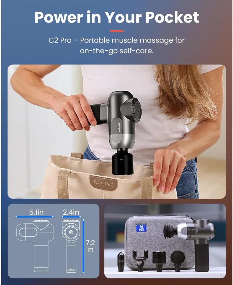 Bob and Brad C2 Pro Massage Gun with Heat and Cold Therapy 4