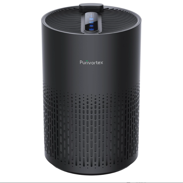 Multifunctional Purivortex Air Purifier - Black with Fragrance Sponge