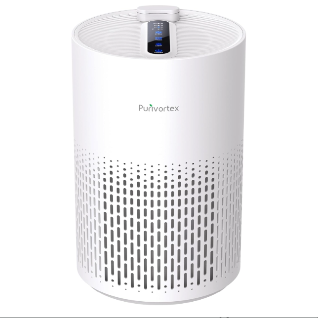 Multifunctional Purivortex Air Purifier - White with Fragrance Sponge