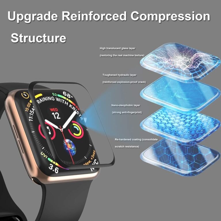 empered Glass Screen Protector for Apple Watch SE 3 02