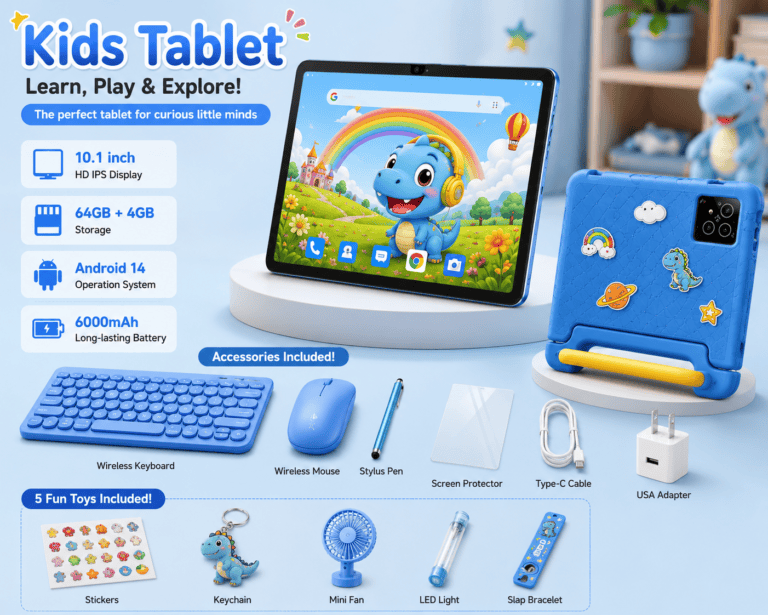 Kidzo PRO Android 14 Kids Tablet 2