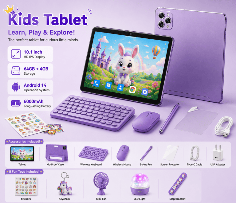 Kidzo PRO Android 14 Kids Tablet 4