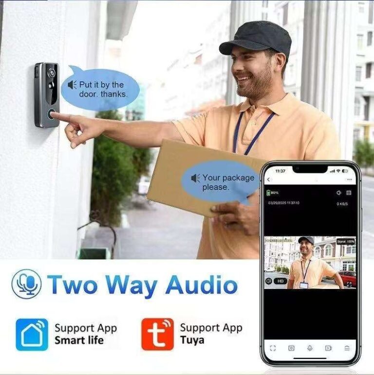 Tuya 1080P Smart WiFi Video Doorbell Camera - 4